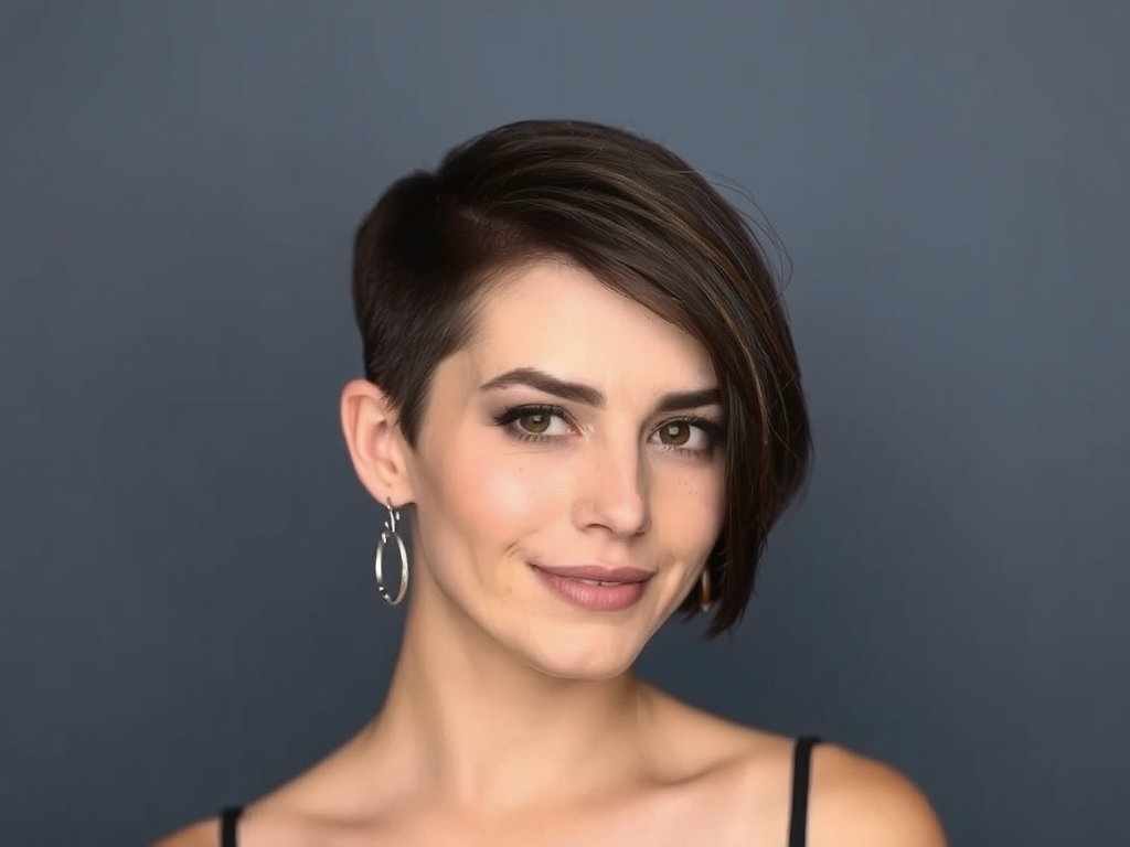 Короткая стрижка делает визуально моложе