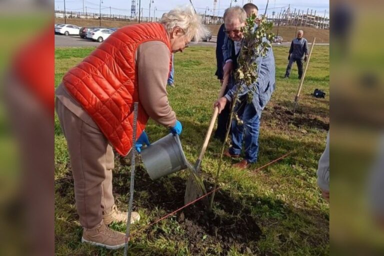    В Оренбурге у Областной детской больницы появилась Аллея ветеранов здравоохранения Марина Шарт