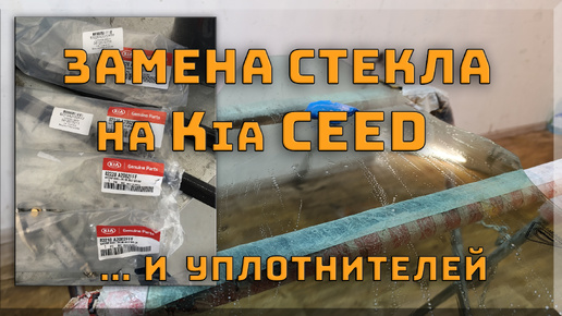 Замена стекла и уплотнителей бархоток на KIA ceed