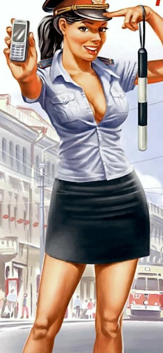 Такое же примерно создание, что и на плакате из нулевых, только без жезла. Да и мобильников в первой половине 90-х конечно еще не было. 