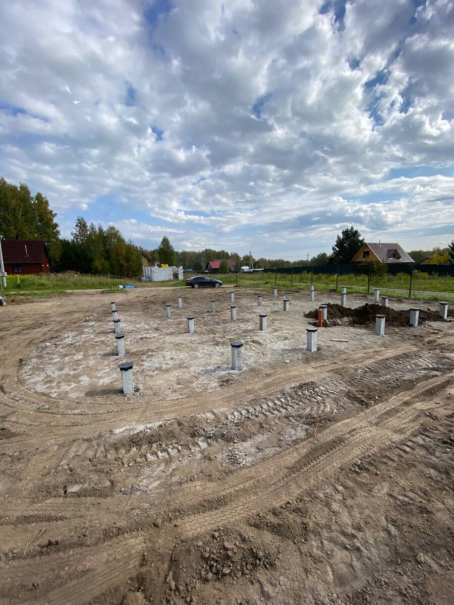 Свайное поле под лично мой дом🏠 