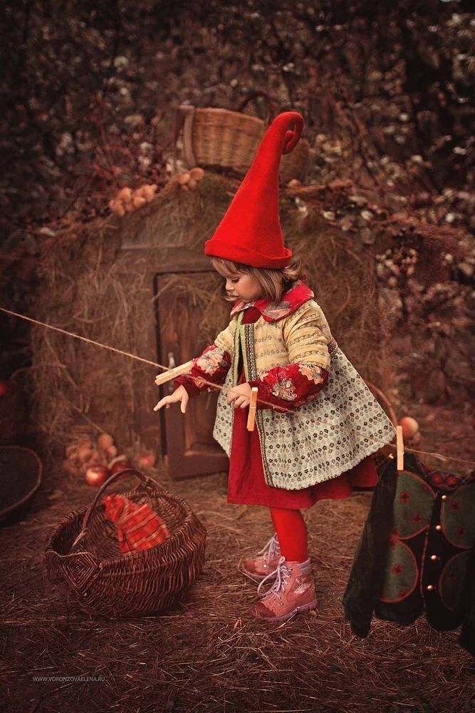 девочка гномик