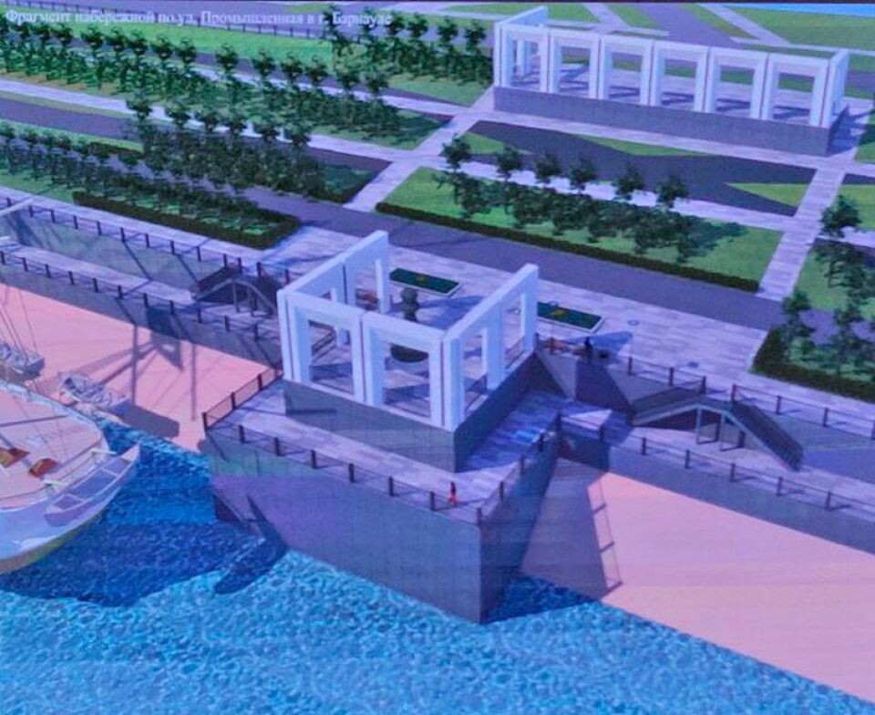    Идеи по обустройству набережной Оби напротив острова Побочень. Источник: Мастерская Владимира Золотова