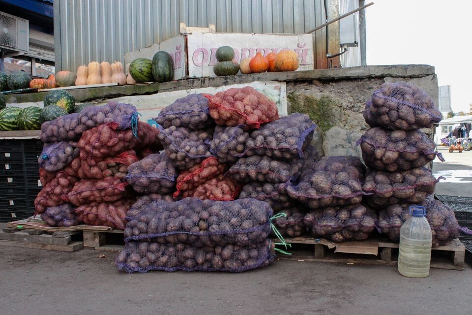    Торговля картофелем в Барнауле. 2024 год. Источник: Марина Евтушенко