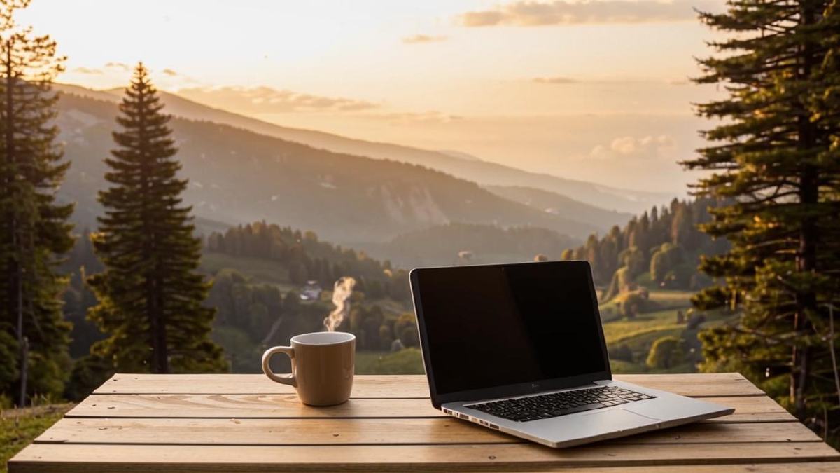 Кстати, никто не знает, почему так сложно добиться от нейросети изображения ноута с ОДНОЙ чашкой кофе? Наверное, искусственный интеллект считает, что работать на удалёнке надо непременно ВДВОЁМ.