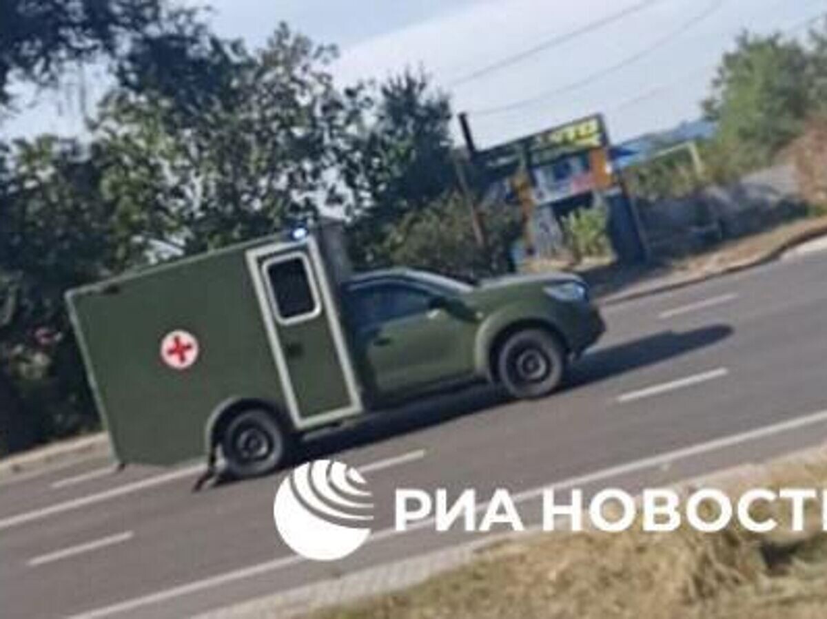    Военная медицинская машина на улице Николаева© Фото предоставлено Сергеем Лебедевым