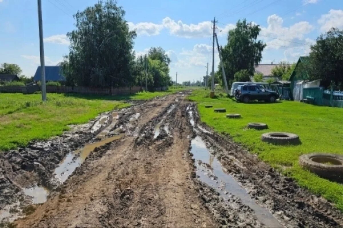    Властей села под Новосибирском заставили отремонтировать плохую дорогу
