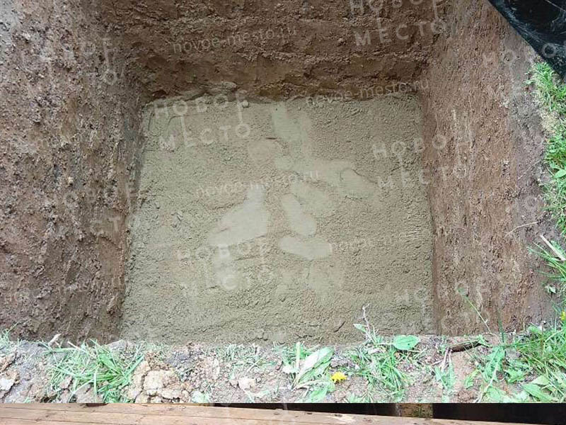 Подготовка котлована под септик