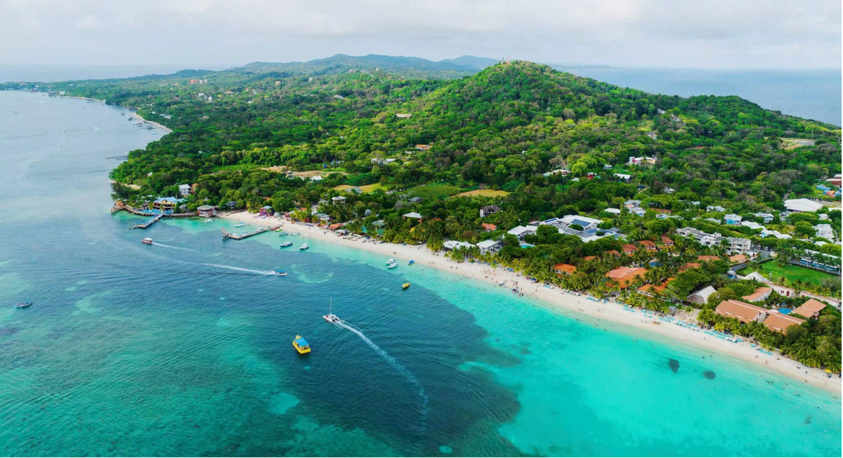 Roatan island in Honduras