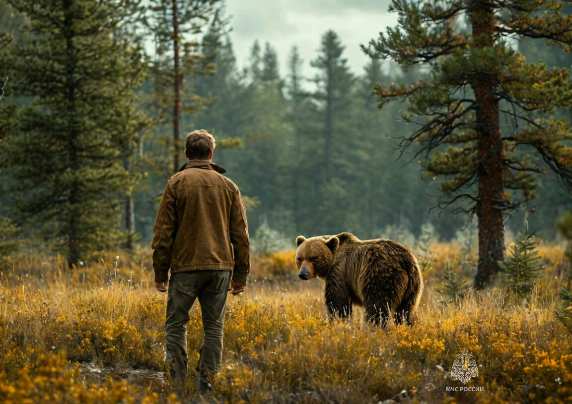 Медведь боится резких звуков, неожиданных движений, того кто выше.