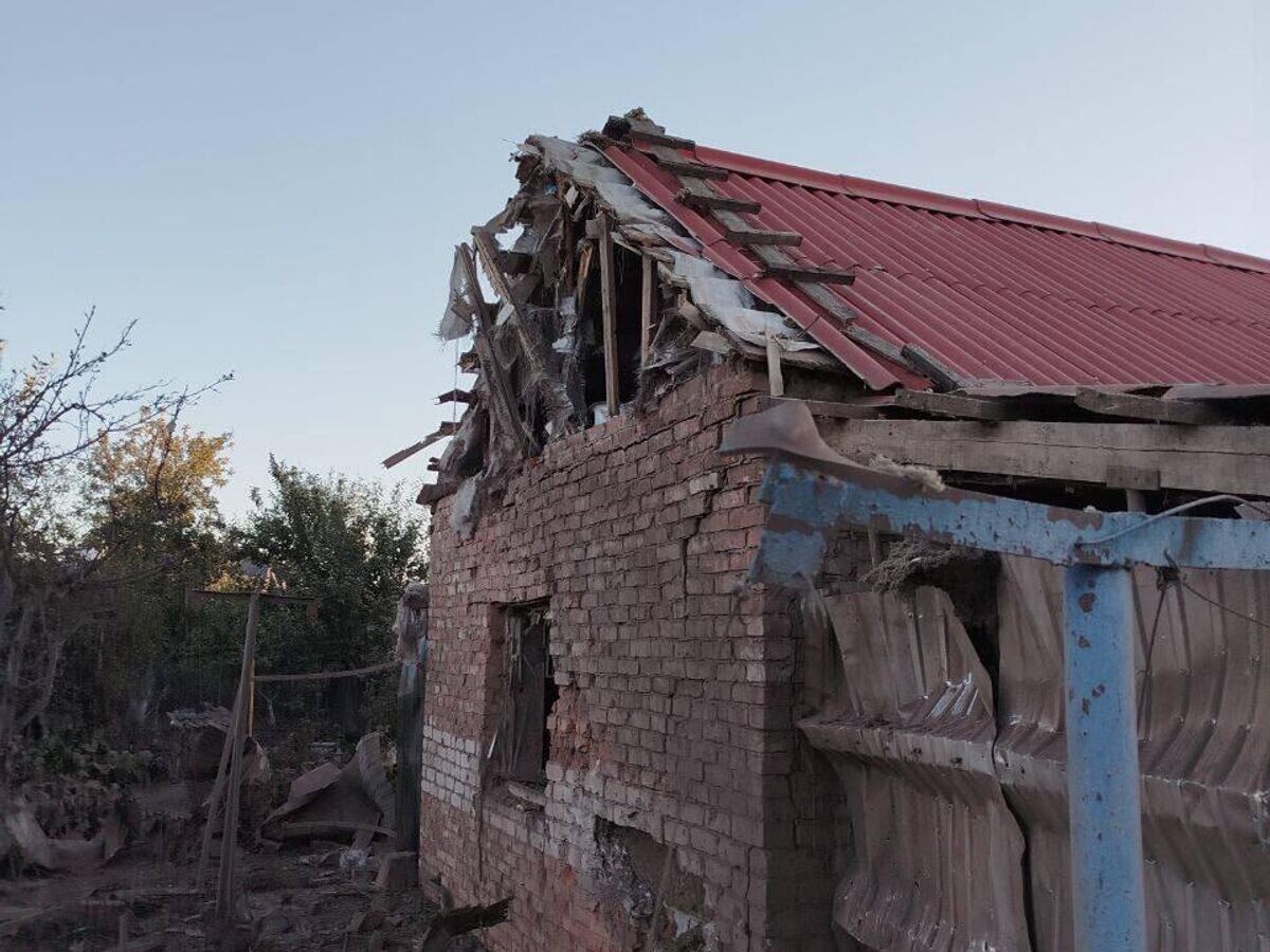    Последствия атаки со сторон ВСУ в Белгородской области© Фото : Настоящий Гладков/Telegram