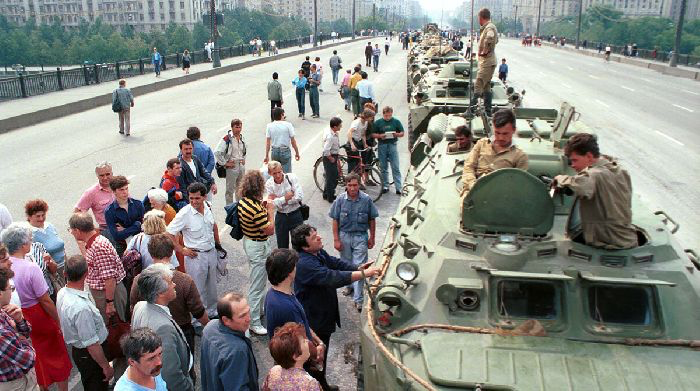 Путч в Москве в августе 1991 года.