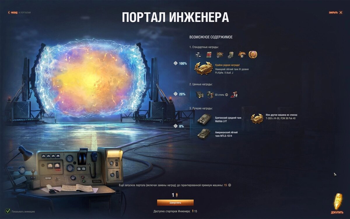 Названия всех танков условны! 