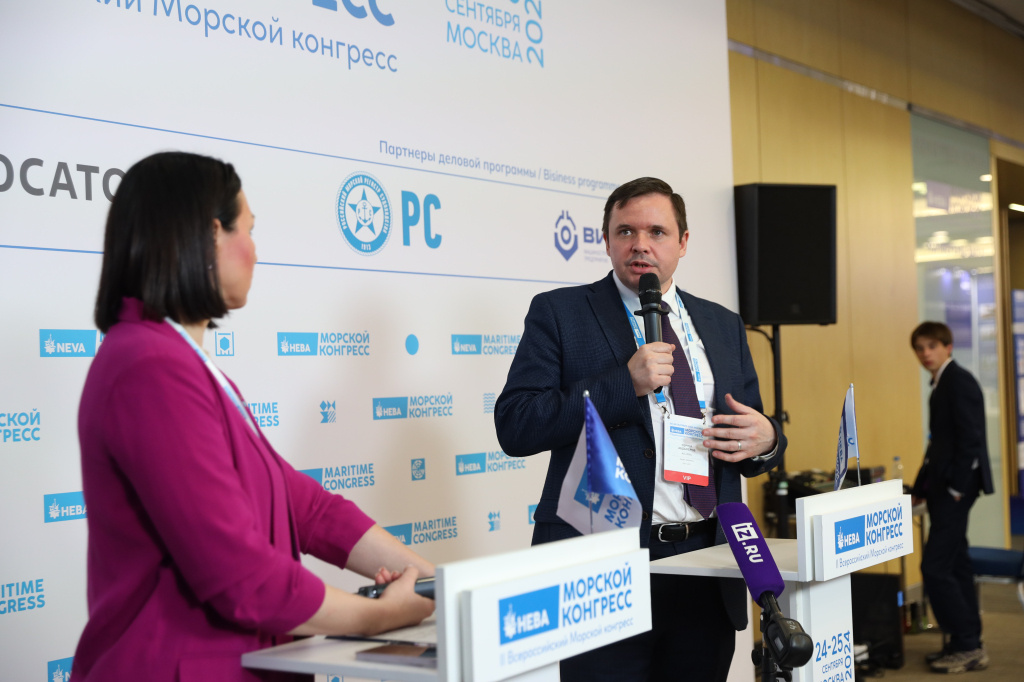 Директор департамента стратегического развития АО "Объединенная судостроительная корпорация" Сергей Абдыкеров / Фото: НЕВА Интернэшнл  📷
