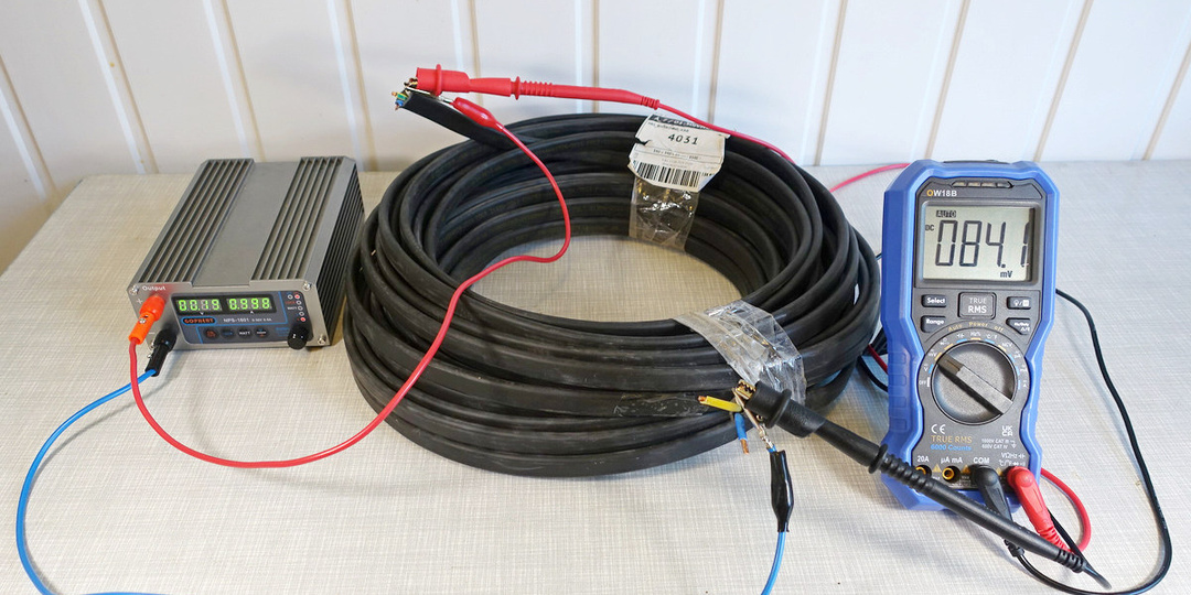 Как проверить сечение и материал жил кабеля с помощью лабораторного блока питания и мультиметра