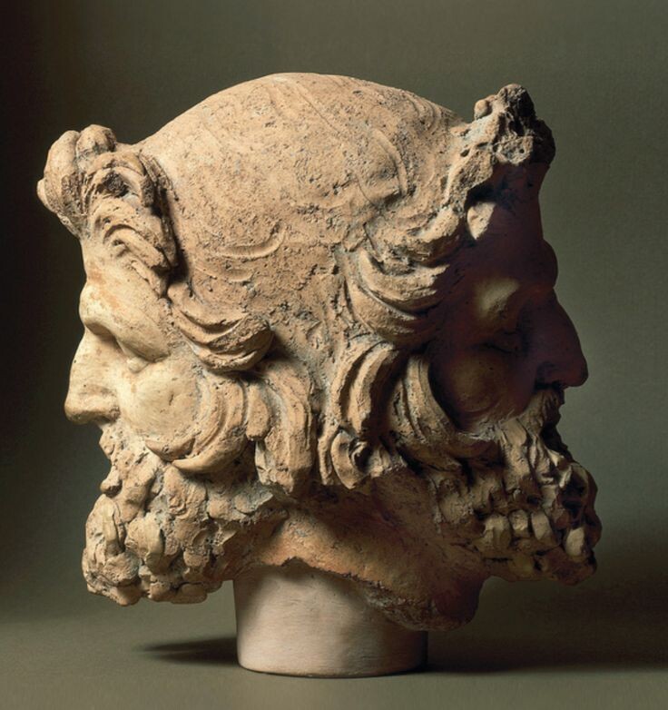 Скульптурное изображение головы Януса, II в. н.э.