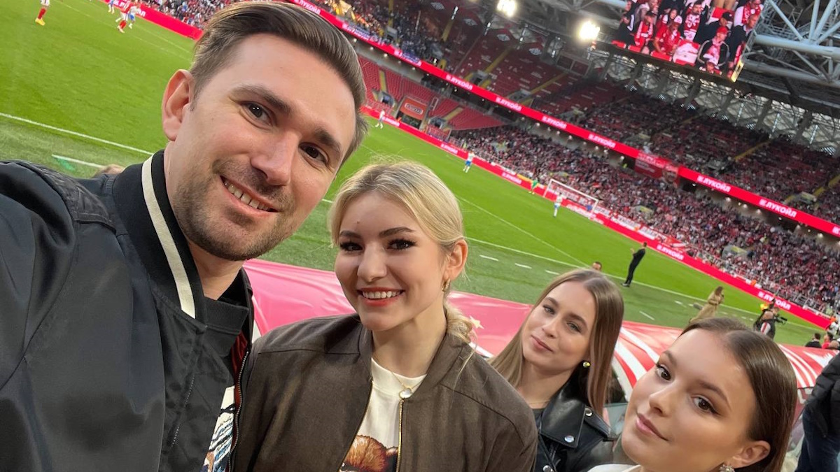    Даниил Глейхенгауз на матче "Спартака". Фото: соцсети Даниила Глейхенгауза