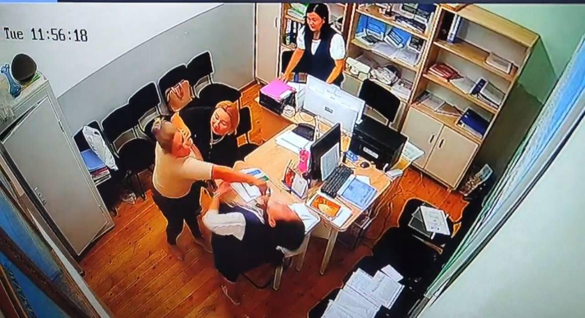 Скриншот записи с камер наблюдения.