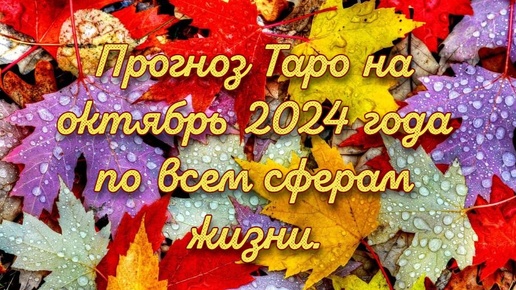 Прогноз Таро на октябрь 2024 года по всем сферам жизни.