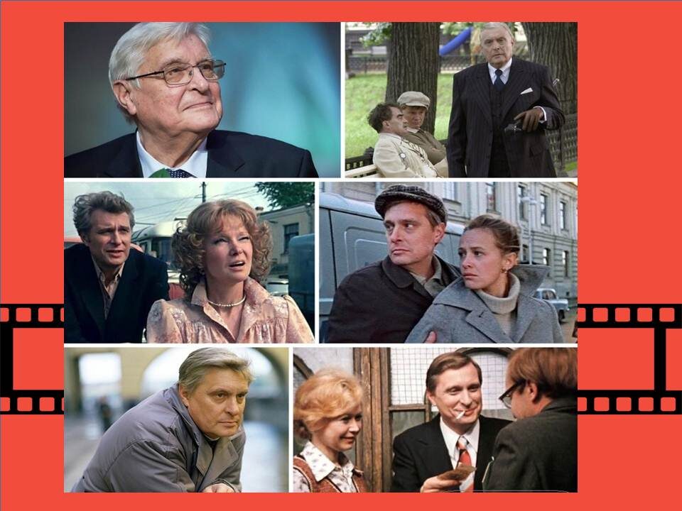 Фотоколлаж киноролей Олега Басилашвили 