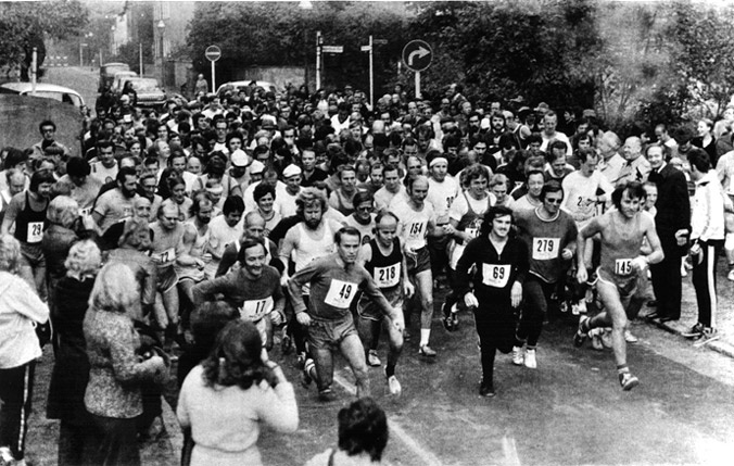 Старт самого первого Берлинского марафона. Фото: Sportmuseum Berlin – AIMS Marathon-Museum of Running