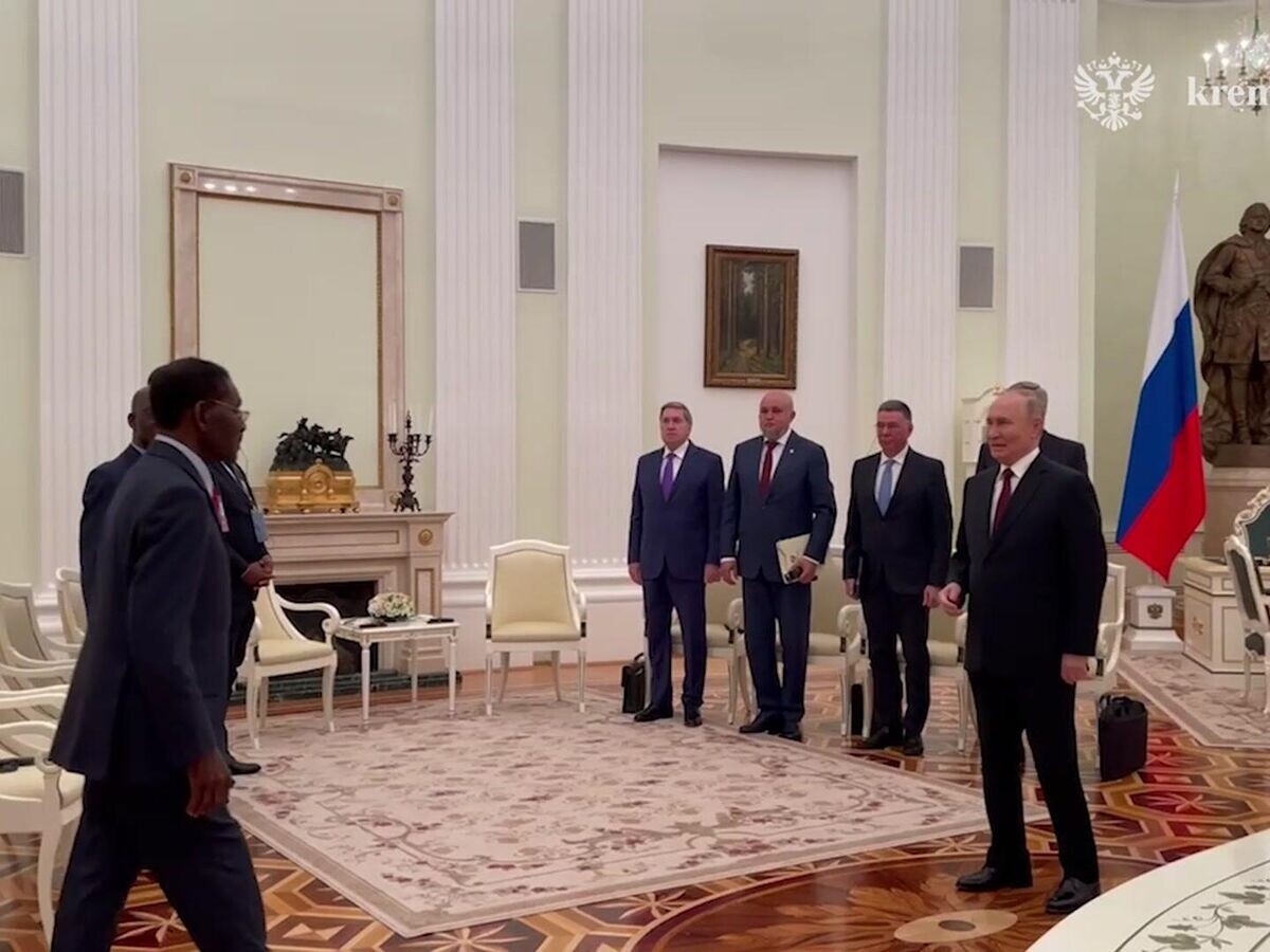    Переговоры Путина и президента Экваториальной Гвинеи в Кремле© kremlin.ru