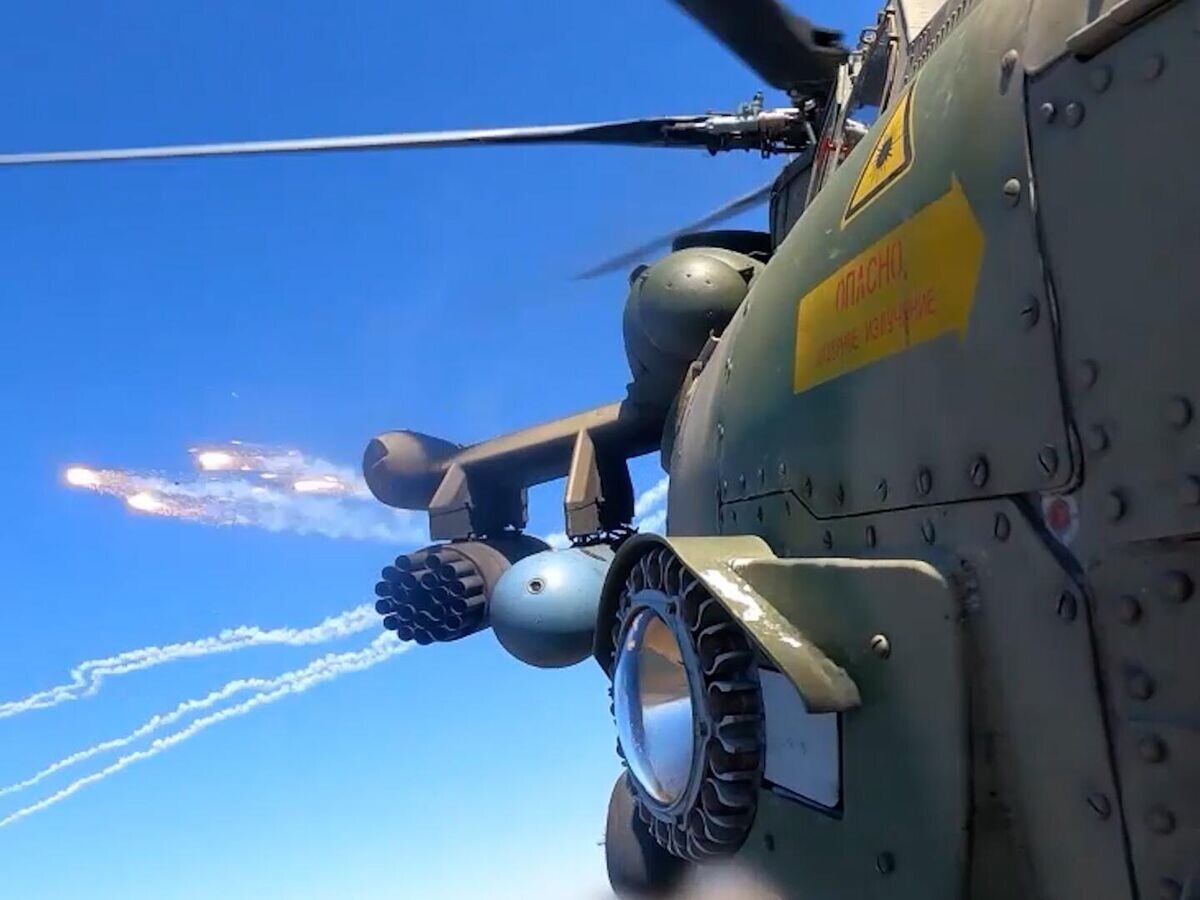    Удар по скоплению ВСУ в курском приграничье© Министерство обороны РФ