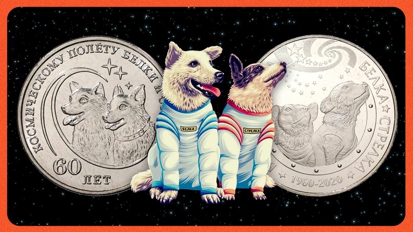 Белка и Стрелка - первые животные в космосе