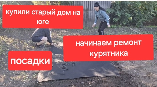 Tải video: Купили старый дом на Юге.Простая сельская жизнь Первые посадки.Ремонт курятника.