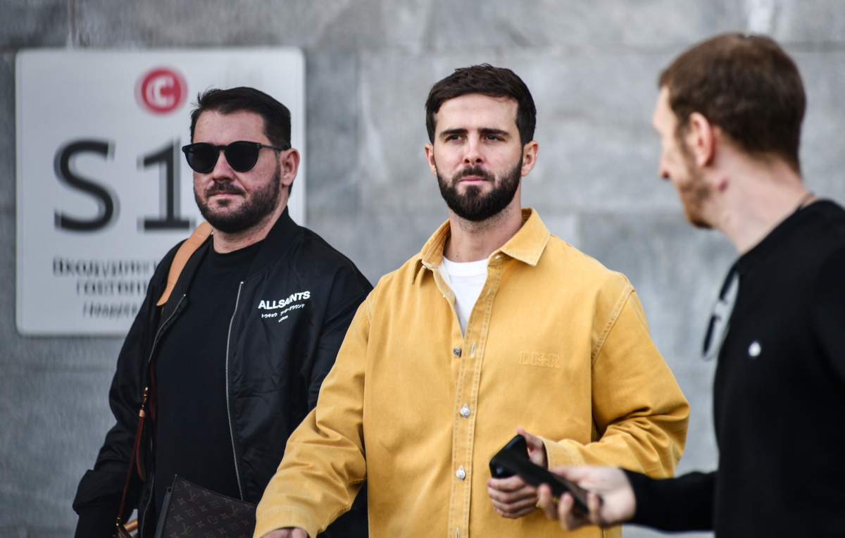    Полузащитник ЦСКА Миралем Пьянич (в центре)   Валерия Калугина/ТАСС