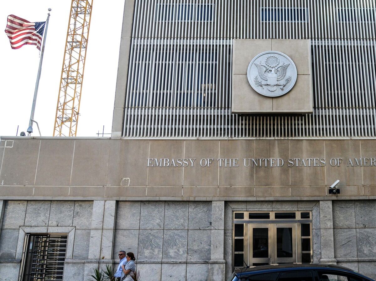    Здание посольства США в Тель-Авиве© РИА Новости / Алексей Витвицкий