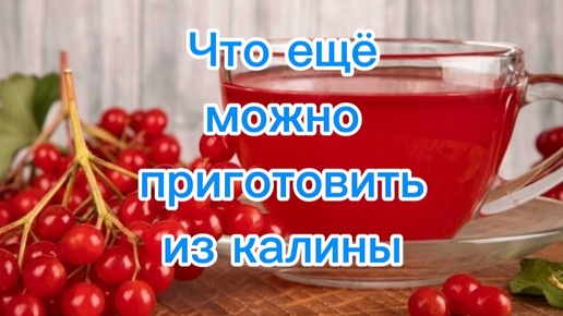 Что ещё можно приготовить из калины