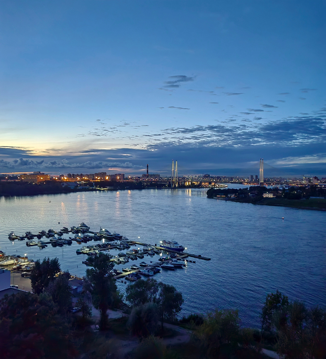 Вечерний Петербург. Вид с южной стороны. Абстракция к статье 