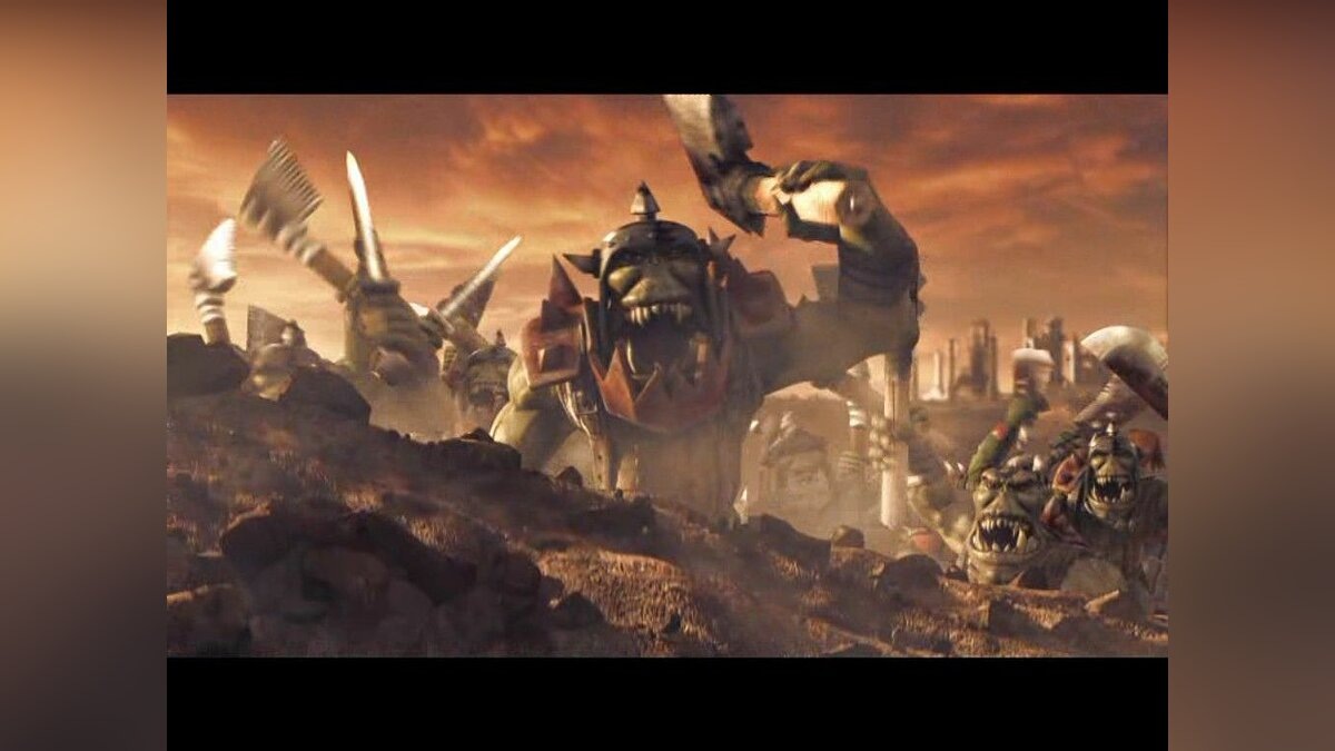 ВААААРГХ! - эти кадры и прекрасное музыкальное и звуковое сопровождение отлично передают состояние боевой ярости орков.