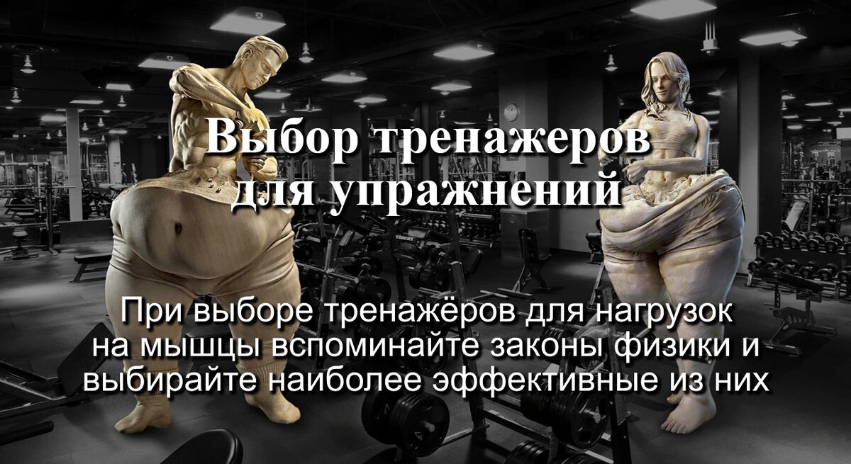 Выбор тренажеров для упражнений