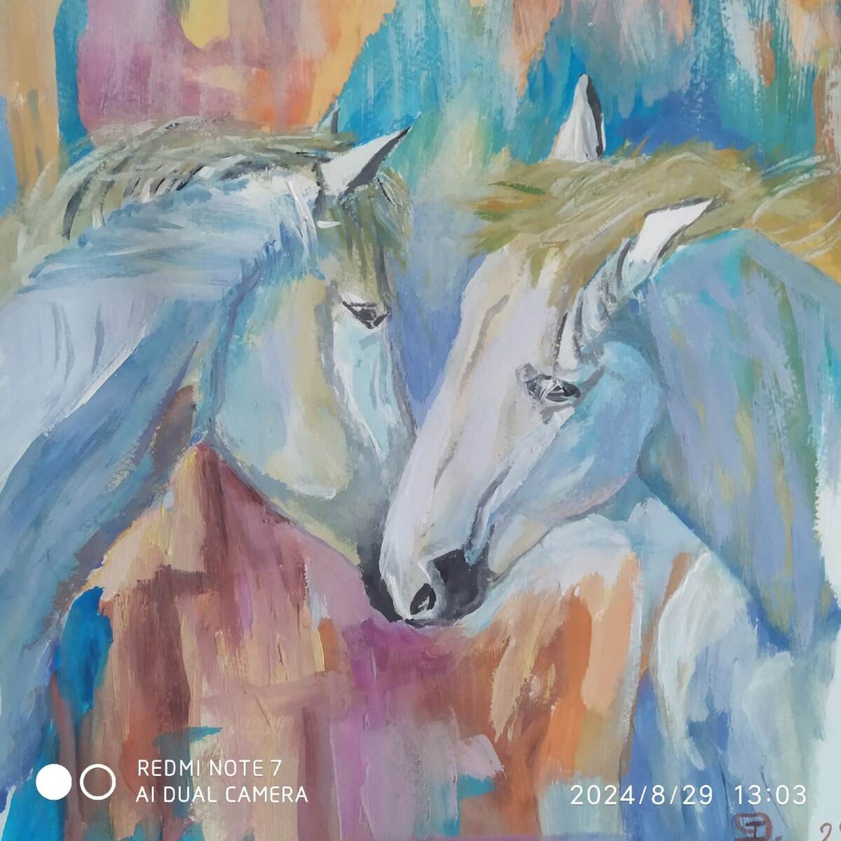 Работа одной из участниц  программы Московское Долголетие