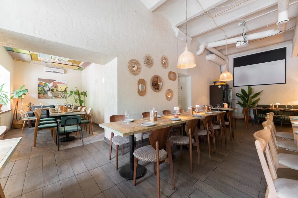 Фото ресторана, тут лучше видно как устроен зал