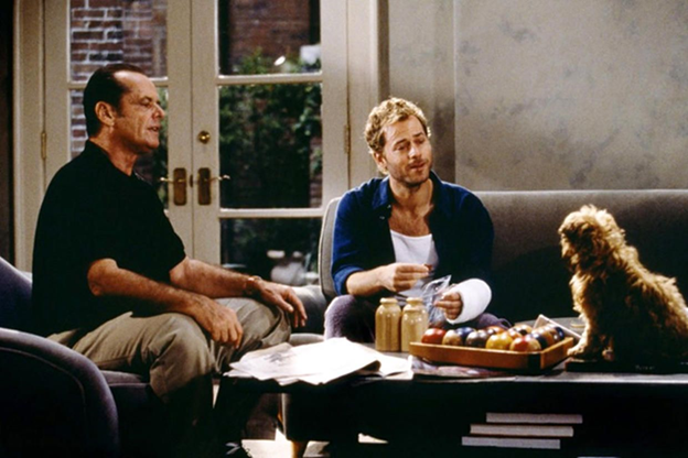 кадр из фильма «Лучше не бывает» 1997 года, режиссёр Джеймс Брукс 