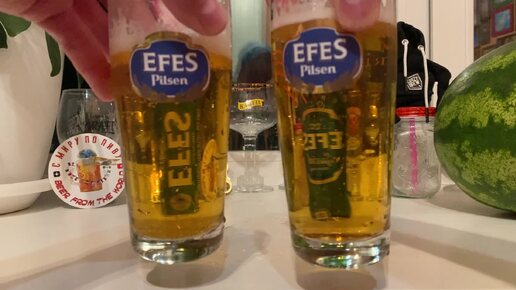 Новое пиво в Красное&Белое: Efes Special за 59 рублей. Сравнили в бутылке и в банке!