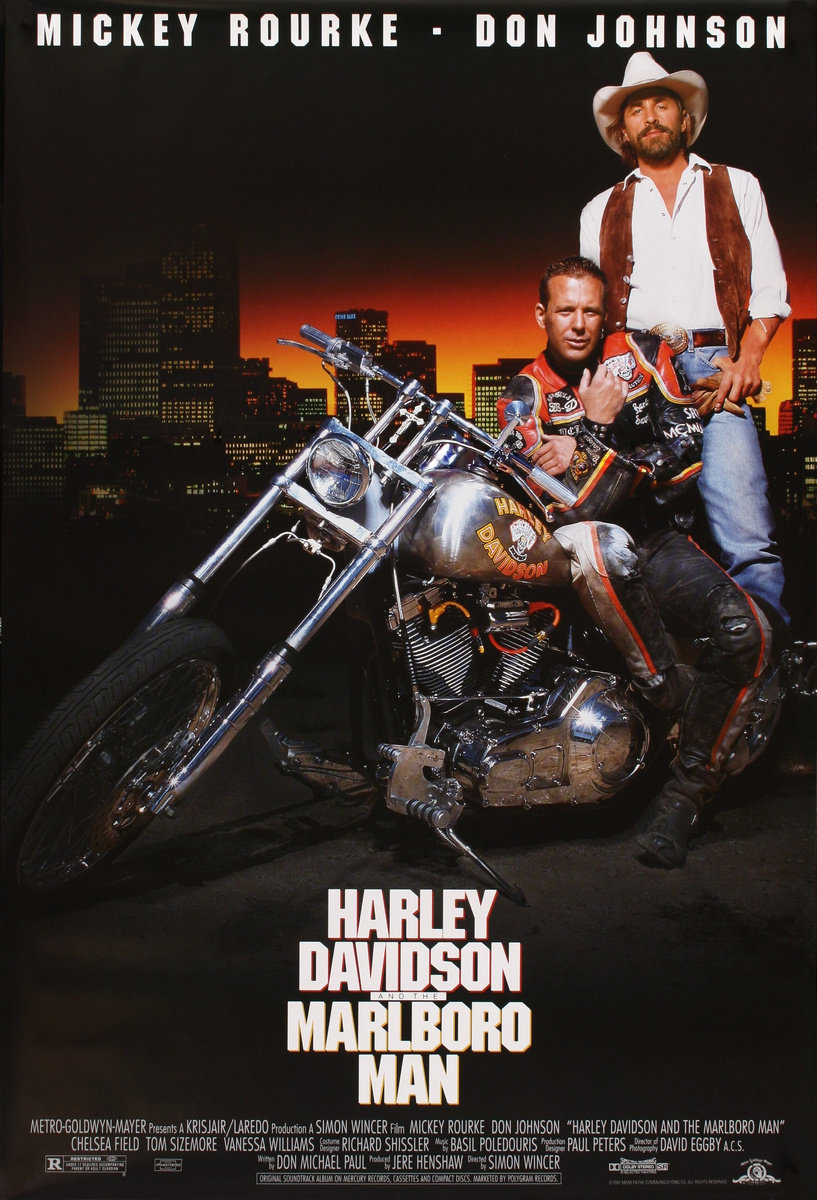 Оригинальный постер фильма Harley Davidson and the Marlboro Man