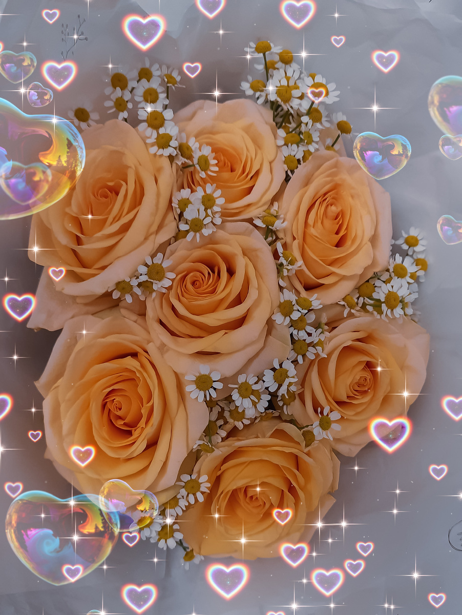 А мой любимый подарил мне цветочки