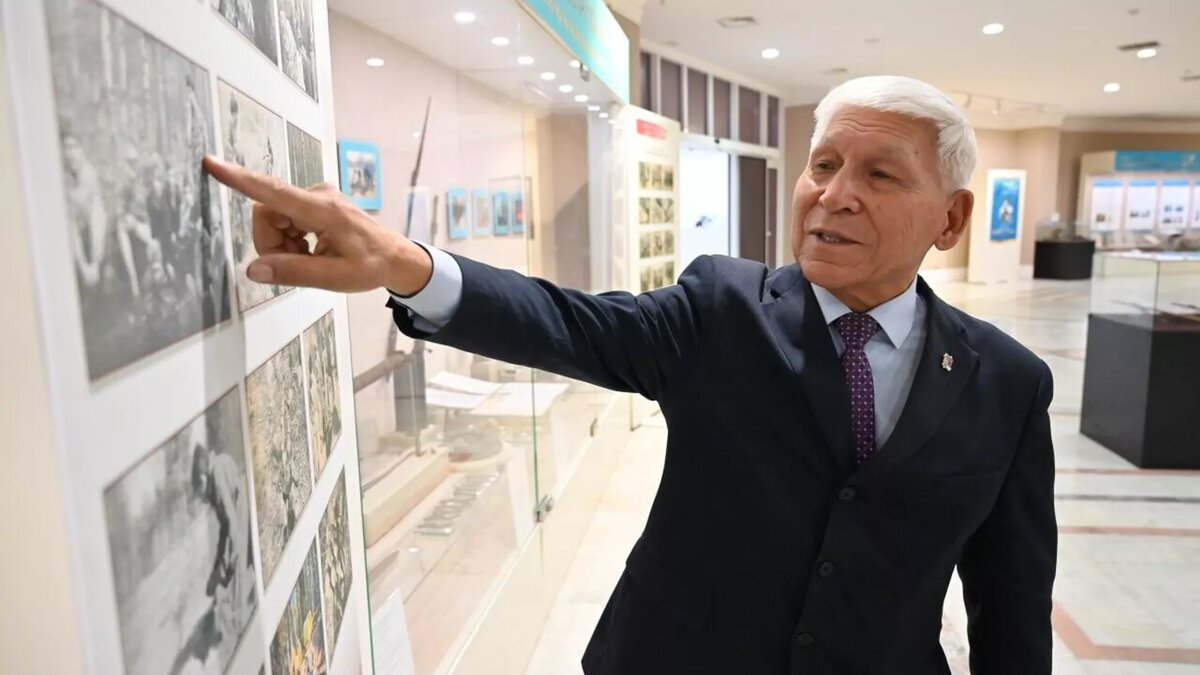 Майдан Кусаинов, автор книг военной истории, профессор, поисковик с 45-летним стажем. Один из основателей поискового отряда "Мемориальная зона"