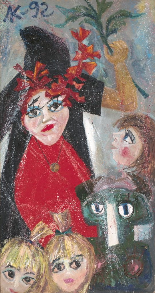 Кропивницкий Лев Евгеньевич (27.08.1922-26.05.1994) Процветший жезл № 29, 1992 г.
масло, холст, 169,5х89,2 см.
Постоянная коллекция Q-ART Gallery