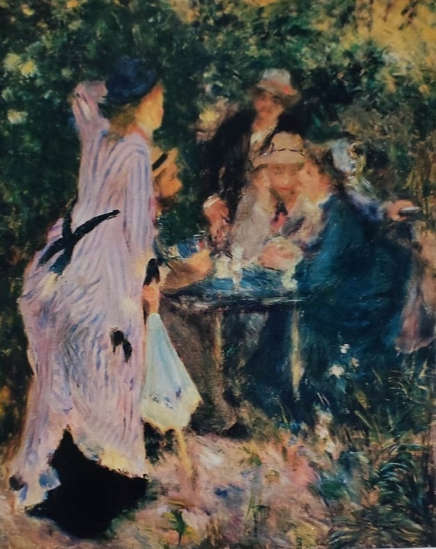 #painting #живопись #August_Renoire_In_the_Pergola_at_Mouline_de_la_Galette #August_Renoire_Sous_la_Tonnelle_au_Moulin_de_la_Galette #Огюст_Ренуар_В_саду