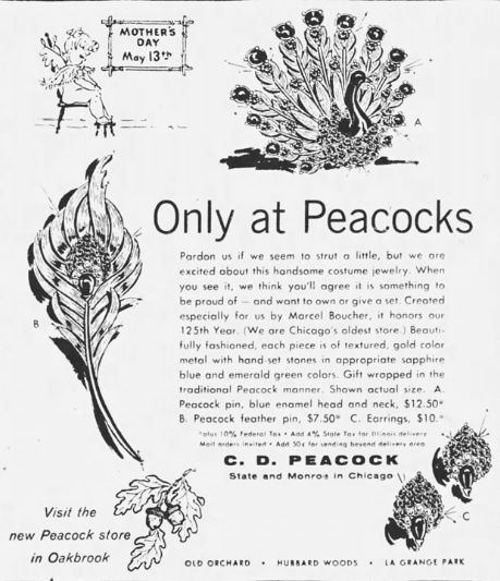 Реклама в популярной газете Chicago Tribune от 1 мая 1962 года
