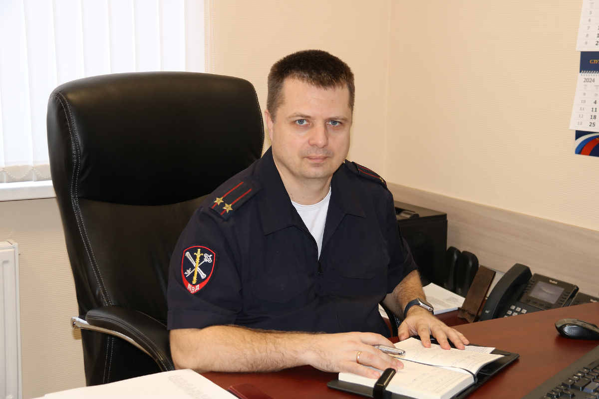 Подполковник внутренней службы Артем Викторович Туриков. 