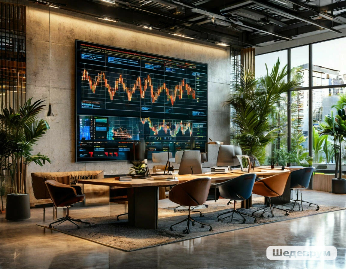 Рис. Экономика современного предприятия. Коллаж.