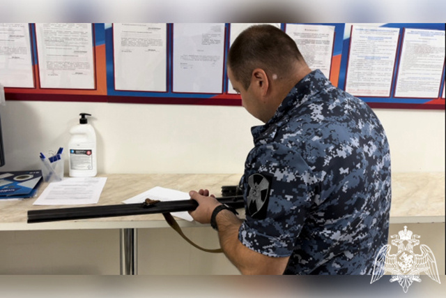 За неделю сотрудники Росгвардии выявили 14 нарушений правил хранения оружия