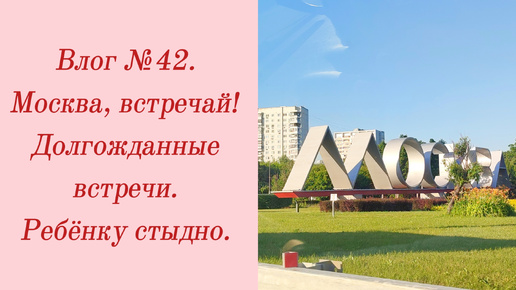 Влог №42. Москва, встречай!/ Долгожданные встречи/ Ребёнку стыдно. 27-29 июня 2024.