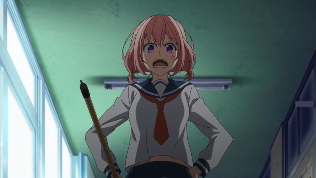 -У меня мало времени! Так что убери всё за собой!!!... ...Грозный вид Сэридзавы мог испугать кого угодно.